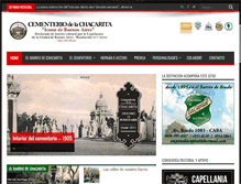 Tablet Screenshot of cementeriochacarita.com.ar